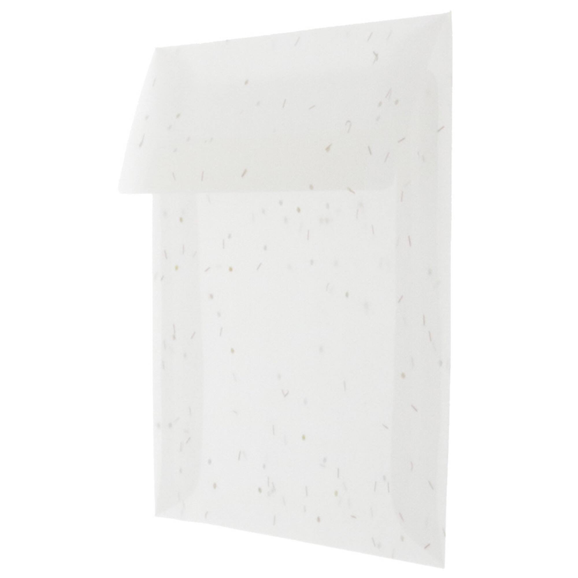 JAM Paper 6.5" x 6.5" Square Translucent Vellum Envelopes